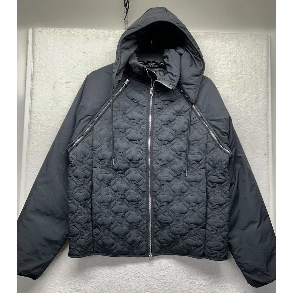 Nike Mens Sz L Black Lebron Therma Fit ADV Insulated Full Zip Basketball Jacket